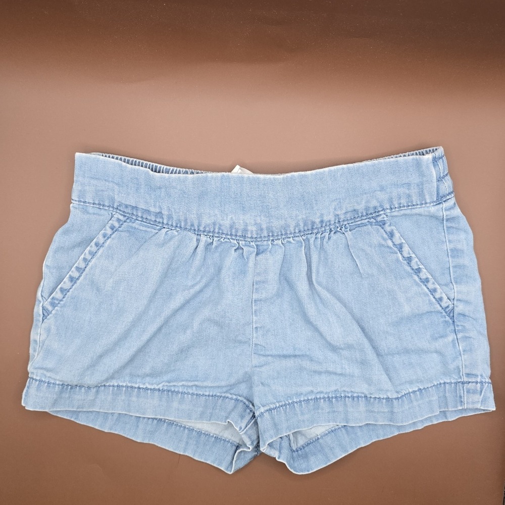 OshKosh B'gosh Toddler Girls' Pull-On Shorts - Cotton Denim Blue Size: 3T